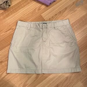 Beige Cargo Mini Skirt from The Gap